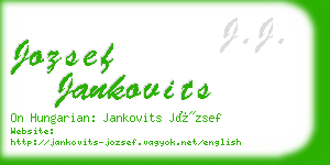 jozsef jankovits business card